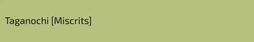 Taganochi [Miscrits]